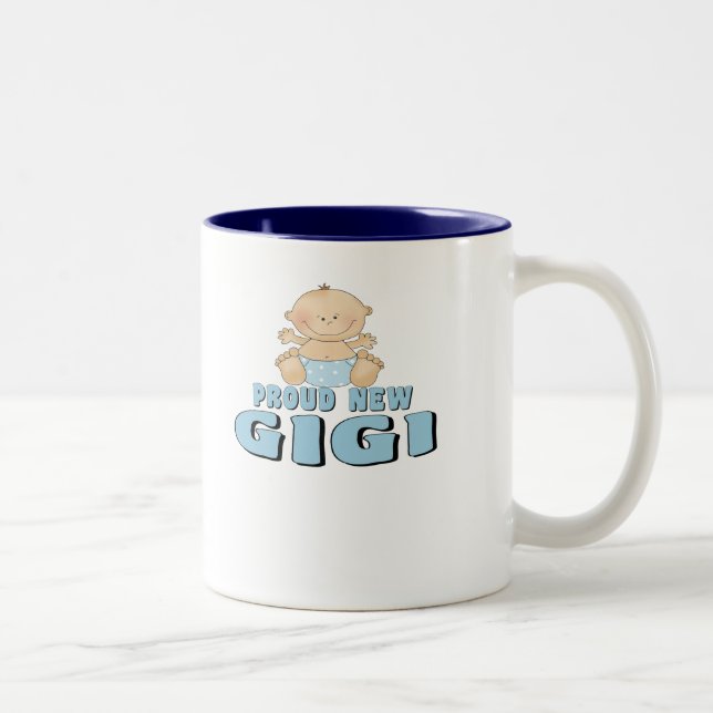 Tasse 2 Couleurs NOUVEAU bébé FIER de GIGI (Droit)