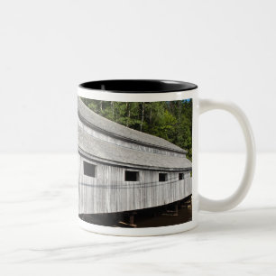 Tasse 2 Couleurs Nouveau-Brunswick, Canada. Rivière Irish recouvert