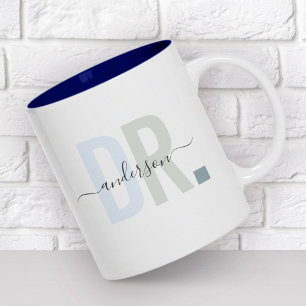 Tasse 2 Couleurs Nouveau Docteur PhD Nom personnalisé Appréciation