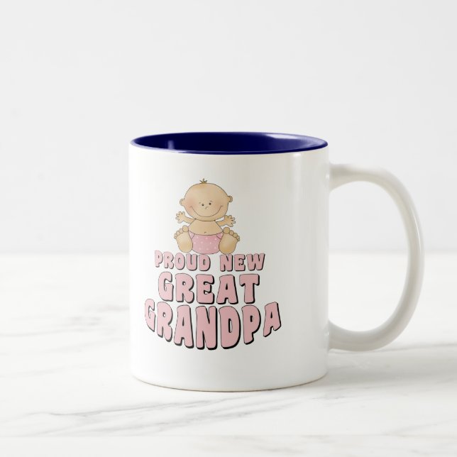 Tasse 2 Couleurs NOUVELLE grande fille FIÈRE de grand-papa (Droit)