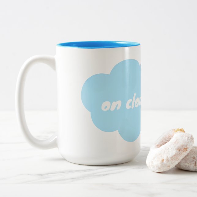 Tasse 2 Couleurs Nuage 9 (Avec donut)