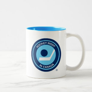 Tasse 2 Couleurs Nuit de hockey au Canada Rétro
