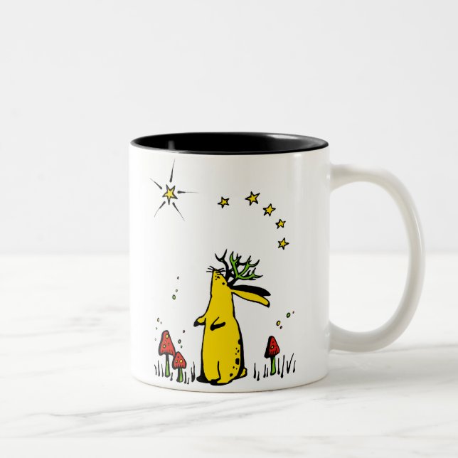 Tasse 2 Couleurs Nuit de Jackalope (Droit)