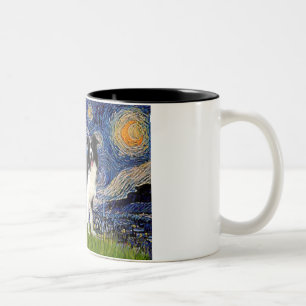 Tasse 2 Couleurs Nuit étoilée - Bordure Collie (Z)