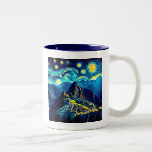 Tasse 2 Couleurs Nuit étoilée Machu Picchu Pérou