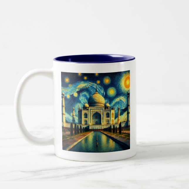 Tasse 2 Couleurs Nuit étoilée Taj Mahal India (Gauche)