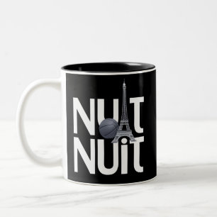 Tasse 2 Couleurs Nuit Nuit Basketball Night French Word Paris Tower