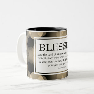 Tasse 2 Couleurs Numéros 6:24-26 LE SEIGNEUR VOUS BÉNERA chrétien