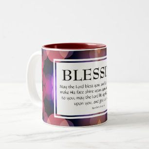 Tasse 2 Couleurs Numéros 6:24-26 LE SEIGNEUR VOUS BÉNERA chrétien