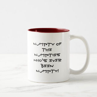 Tasse 2 Couleurs Numpty du NumptiesWho jamais été Numpty !