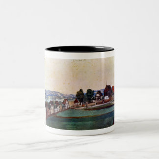 Tasse 2 Couleurs Nuremberg, banlieue avec une église