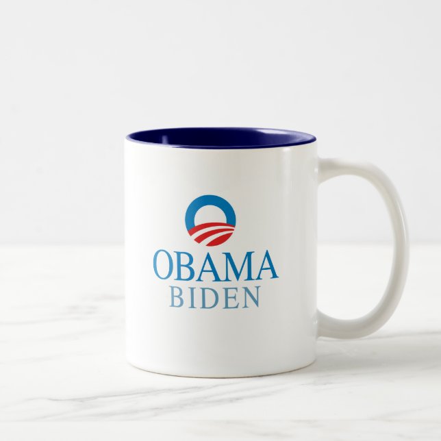 Tasse 2 Couleurs Obama Biden (Droit)