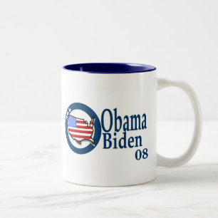 Tasse 2 Couleurs Obama Biden 08