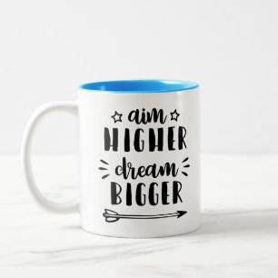 Tasse 2 Couleurs Objectif plus grand rêve plus grand