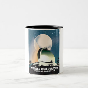 Tasse 2 Couleurs Observatoire Yerkes Williams Bay, Wisconsin, États