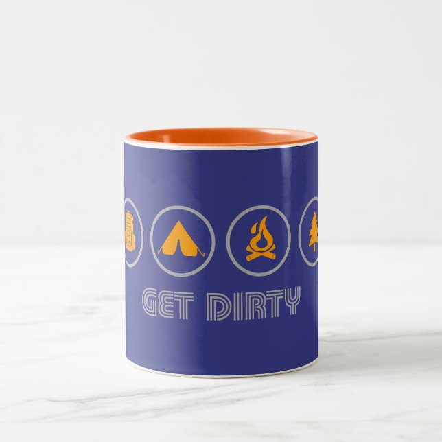Tasse 2 Couleurs Obtenir un camping sale (Centre)