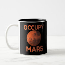 Tasse 2 Couleurs Occupez la course Terraform de l'espace de Mars