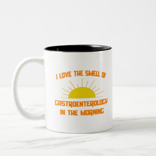 Tasse 2 Couleurs Odeur de gastroentérologie le matin (Gauche)