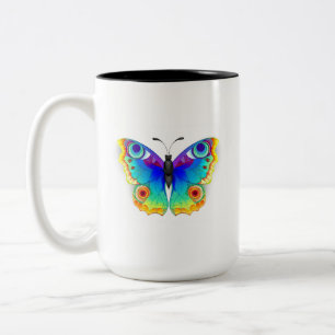 Tasse 2 Couleurs Oeil de paon arc-en-ciel