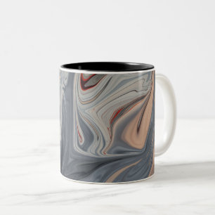 Tasse 2 Couleurs OEuvre Abstraite   Meilleur art moderne