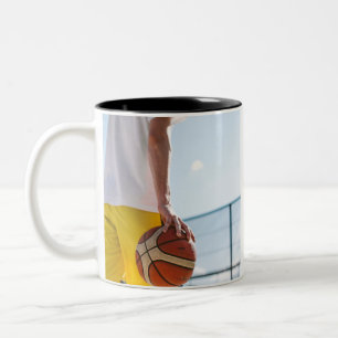 Tasse 2 Couleurs Oeuvre de basket-ball