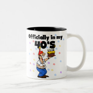 Tasse 2 Couleurs Officiellement dans mon 40s