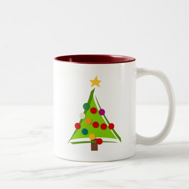 Tasse 2 Couleurs Oh Christmas Tree Tshirts et cadeaux (Droit)