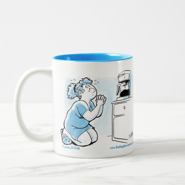 Tasse 2 Couleurs Oh, du café glorieux (Gauche)