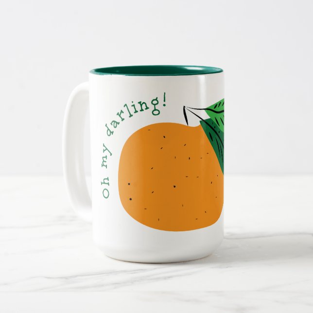Tasse 2 Couleurs Oh mon chéri Clementine ! (Devant gauche)
