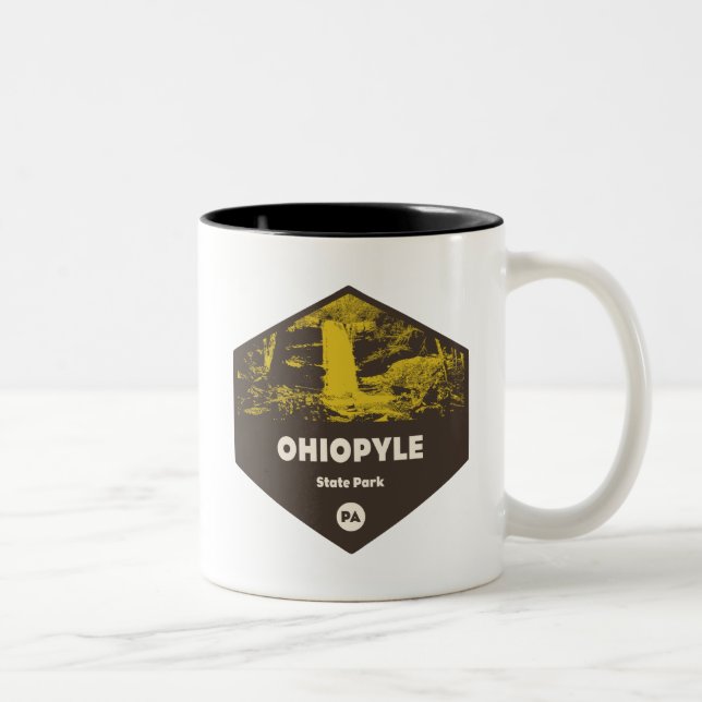 Tasse 2 Couleurs Ohiopyle State Park Pennsylvanie (Droit)