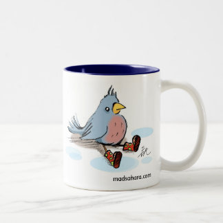 Tasse 2 Couleurs Oiseau dans les bottes