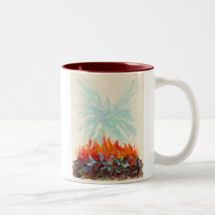TASSE 2 COULEURS OISEAU DE PHOENIX