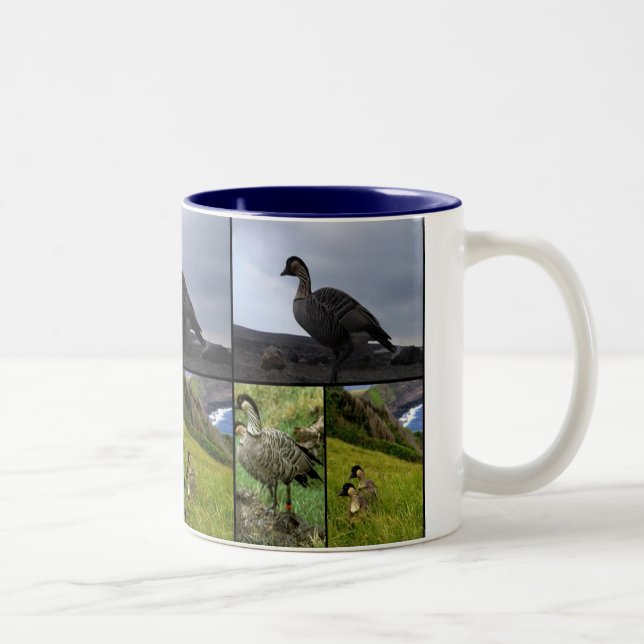 Tasse 2 Couleurs Oiseau néné hawaïen (Droit)