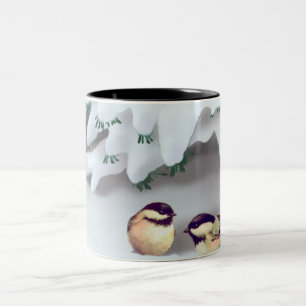 Tasse 2 Couleurs OISEAUX de NEIGE par SHARON SHARPE