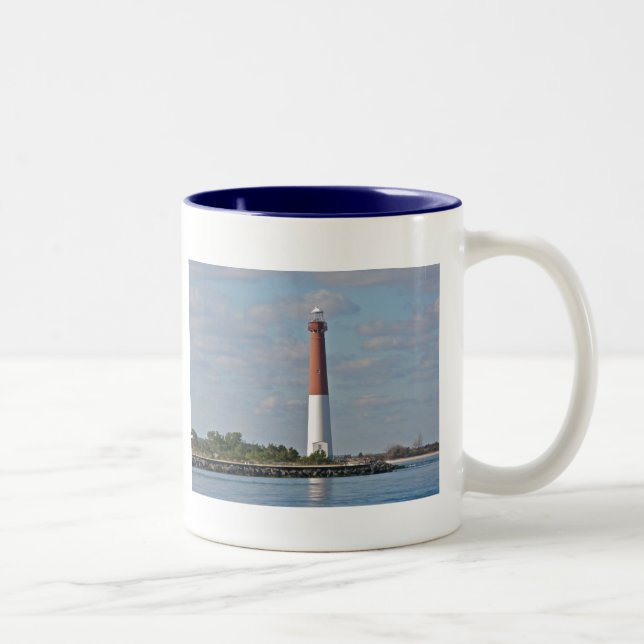 Tasse 2 Couleurs "Old Barney" Barnegat Lighthouse LBI NJ (Droit)