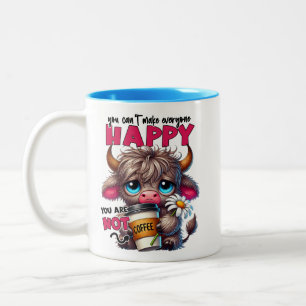 Tasse 2 Couleurs On ne peut pas rendre tout le monde heureux, on n'