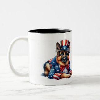 Tasse 2 Couleurs Oncle Patriotique Personnalisé Sam Berger Allemand