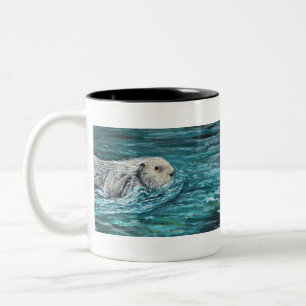 Tasse 2 Couleurs Ooh Goody Lunchtime Sea Otter Peinture