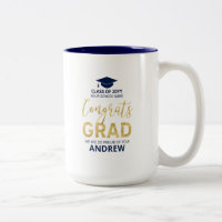 Or & Bleu | Cadeau Personnalisé de Remise de Diplô