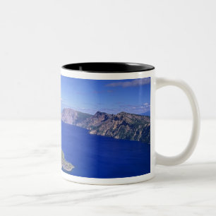 Tasse 2 Couleurs OR, parc national de Crater Lake, île de Wizard e