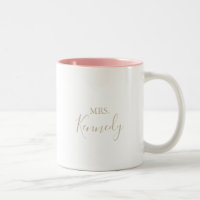 Or Simple Minimaliste Mme Mariée nouvellement mari