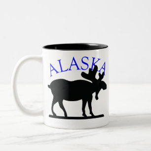 Tasse 2 Couleurs Orignaux de l'Alaska