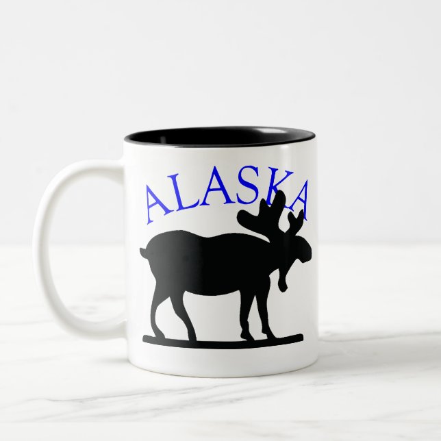 Tasse 2 Couleurs Orignaux de l'Alaska (Gauche)