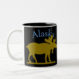 Tasse 2 Couleurs Orignaux de l'Alaska