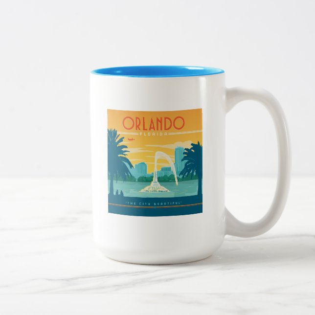 Tasse 2 Couleurs Orlando Floride (Droit)