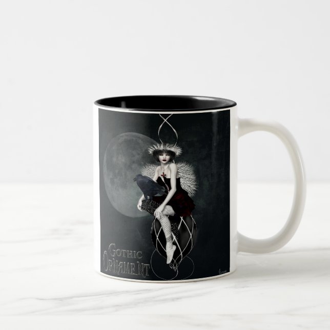 Tasse 2 Couleurs ornement gothique (Droit)