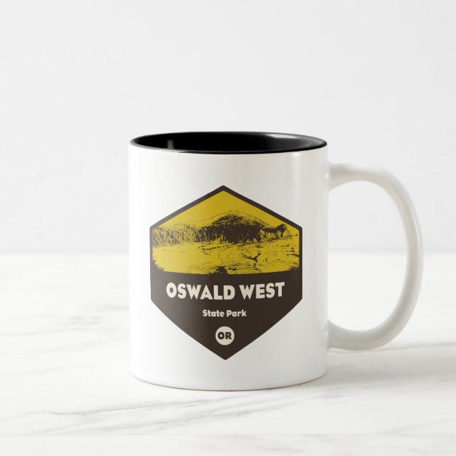 Tasse 2 Couleurs Oswald West State Park Oregon (Droit)
