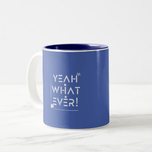 Tasse 2 Couleurs Oui, quel design jamais