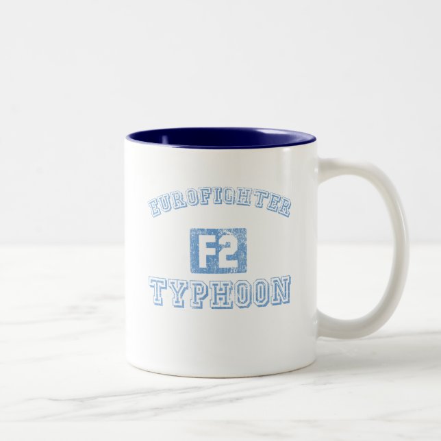 Tasse 2 Couleurs Ouragan d'Eurofighter - BLEU (Droit)