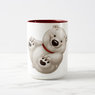 Tasse 2 Couleurs ours blanc